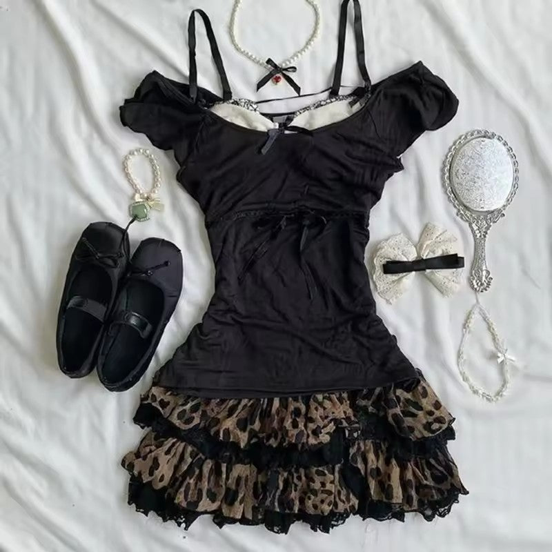Bow Detail Suspender Top