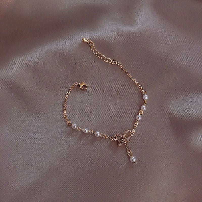 Bow Knot Charm Bracelet for Women