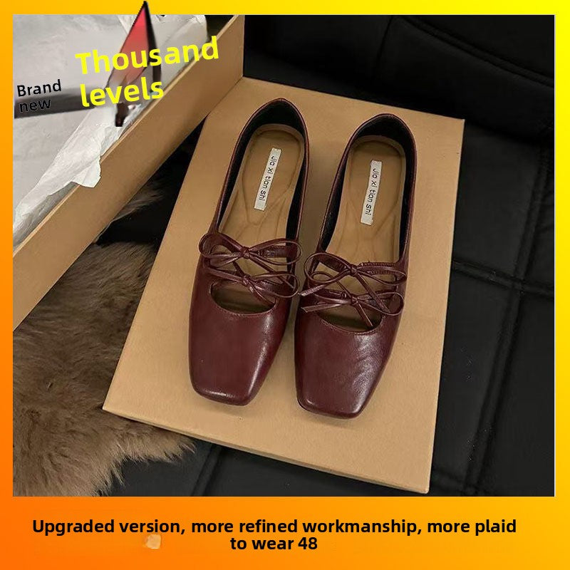 Bow Mary Jane shoes