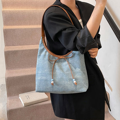 Bow underarm single-shoulder bag