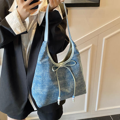 Bow underarm single-shoulder bag