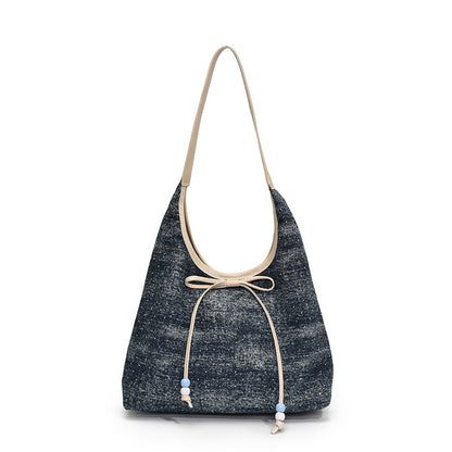 Bow underarm single-shoulder bag