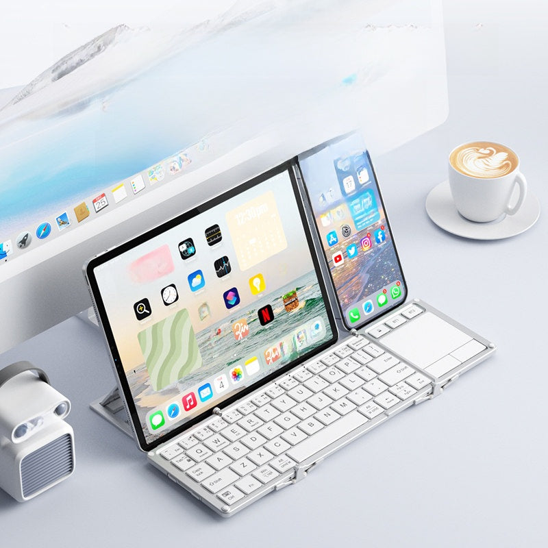 Bow Wireless Bluetooth Folding Keyboard and Mouse Set