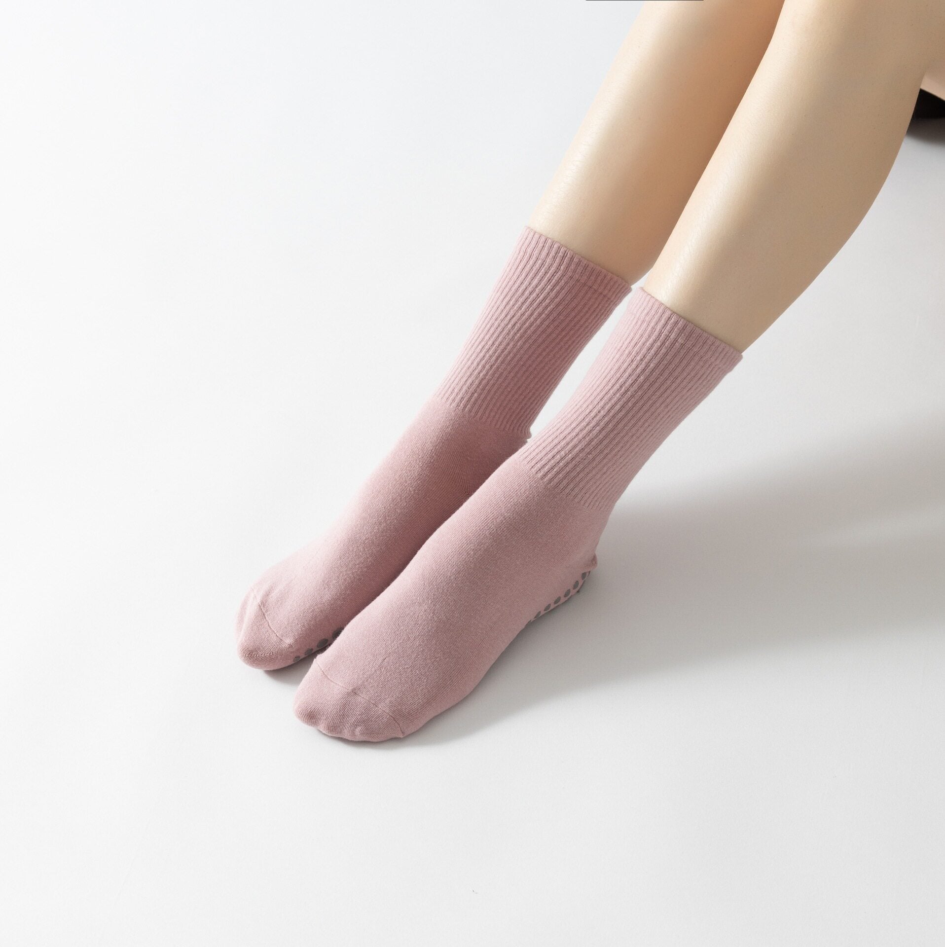 Bowknot Embroidered Non-Slip Yoga Socks