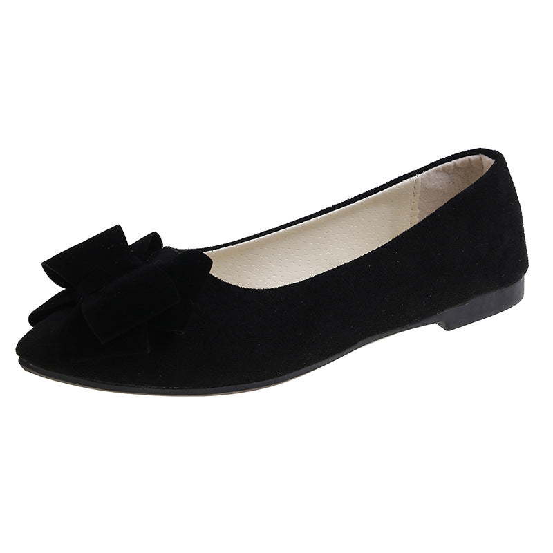 Bowknot Pointed Toe Flat Shoes