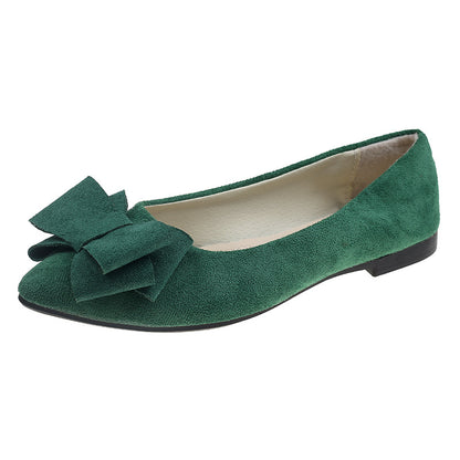Bowknot Pointed Toe Flat Shoes