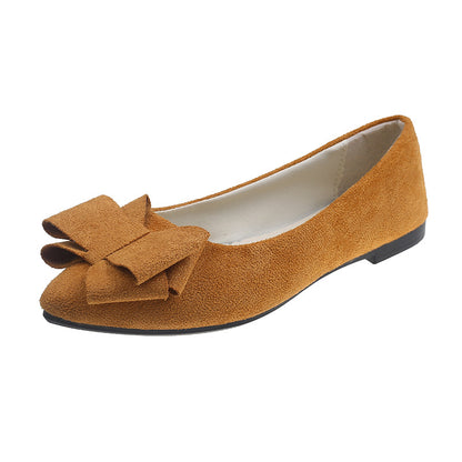 Bowknot Pointed Toe Flat Shoes