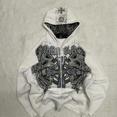 White zipper in stock