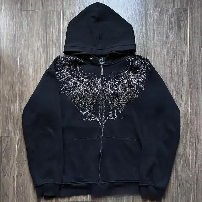 Bowknot-print versatile hoodie
