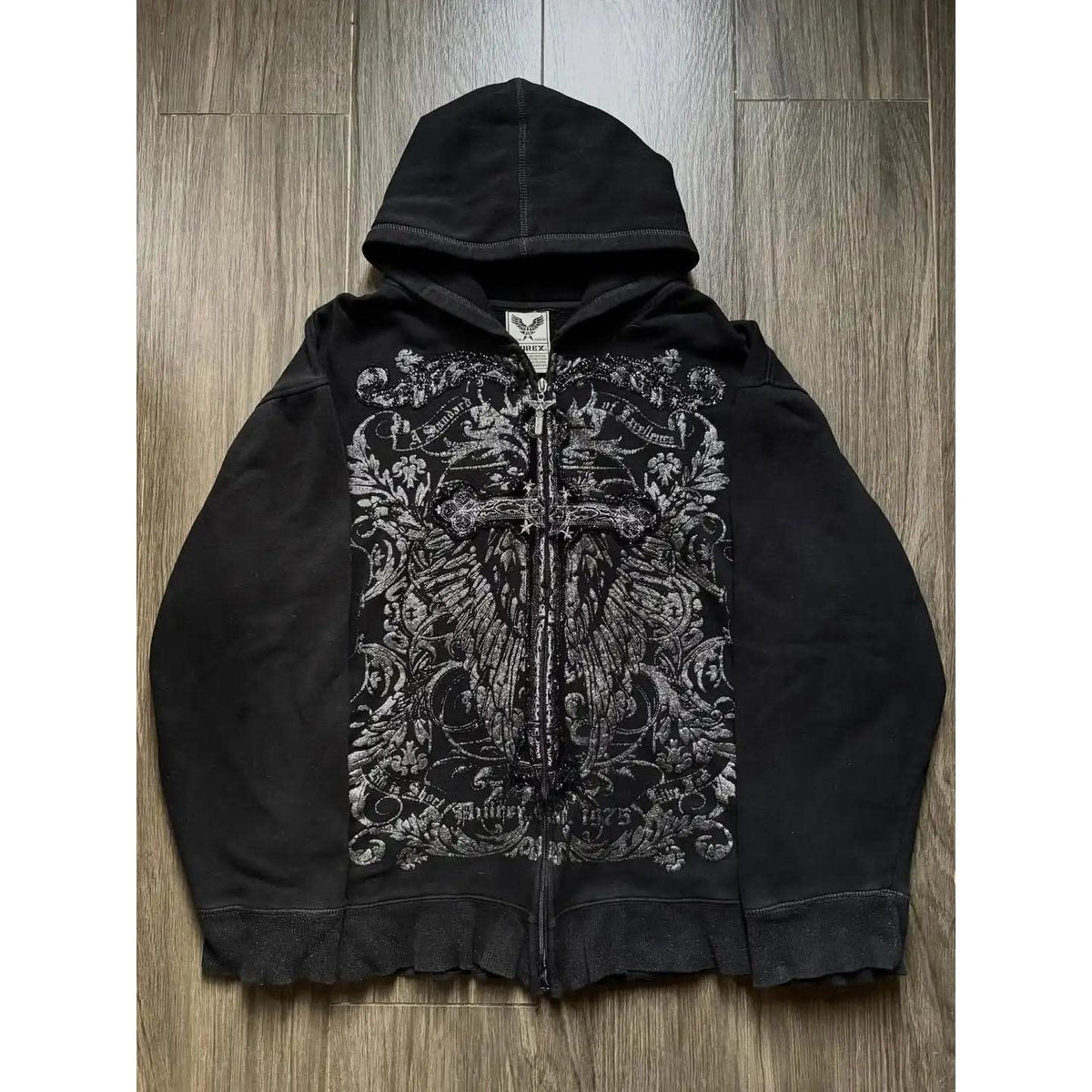 Bowknot-print versatile hoodie