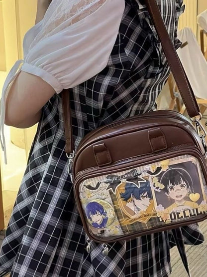 Bowling Style Crossbody Bag with Large Capacity