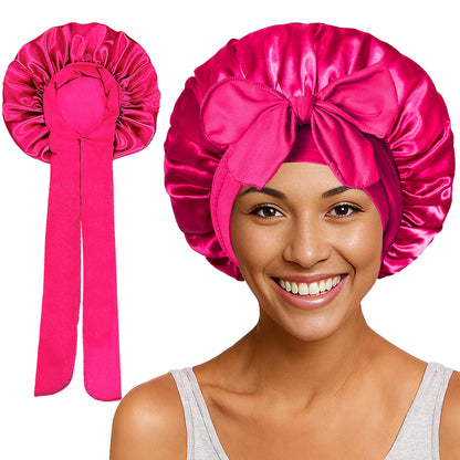 Bows elastic sleep cap