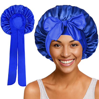 Bows elastic sleep cap