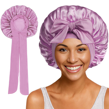Bows elastic sleep cap