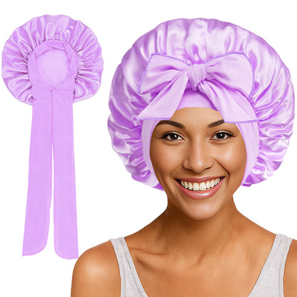 Bows elastic sleep cap