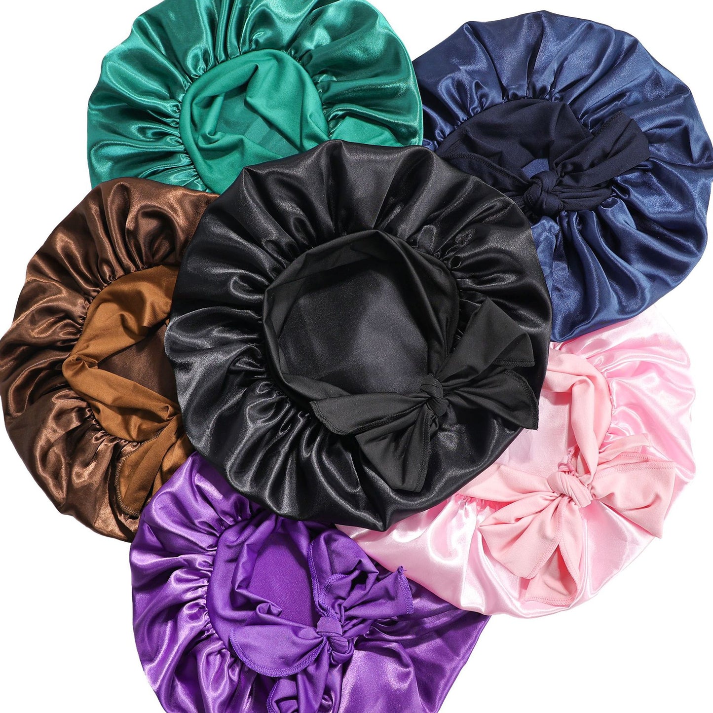 Bows elastic sleep cap