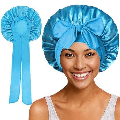 Bows elastic sleep cap