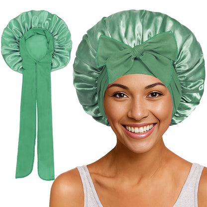 Bows elastic sleep cap