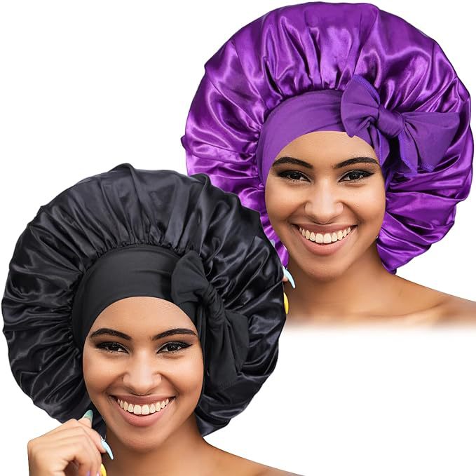 Bows elastic sleep cap