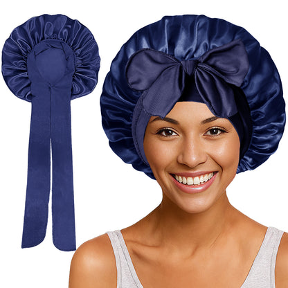 Bows elastic sleep cap