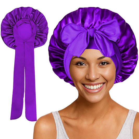 Bows elastic sleep cap