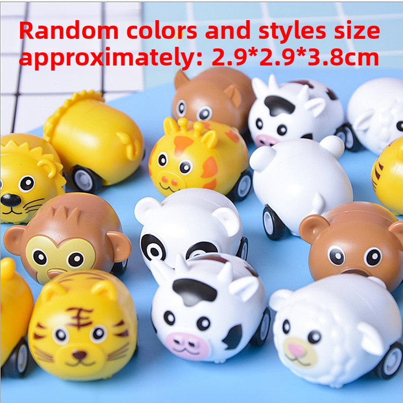 Boxed rebound tin cart children's toys