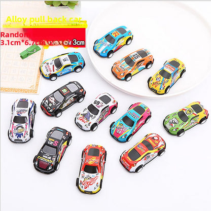 Boxed rebound tin cart children's toys