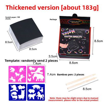 boxed scraping paper