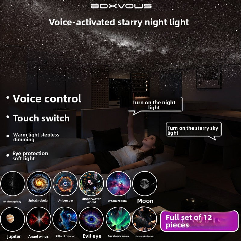 Boxvous Star Projection Night Light