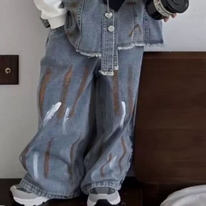 Boy's Denim Vest Set