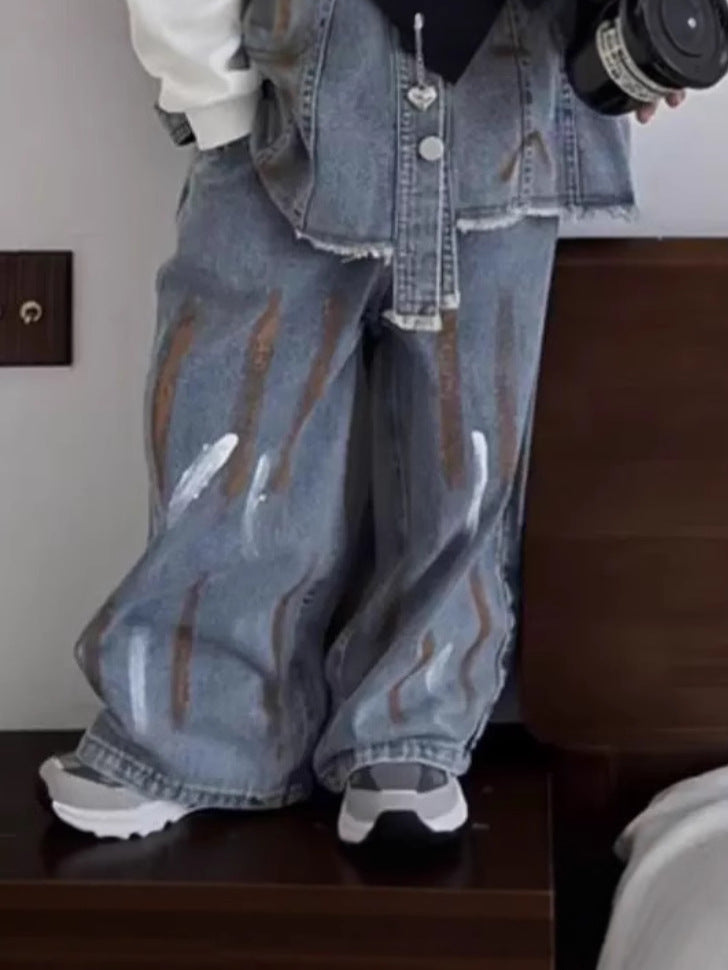 Boy's Denim Vest Set