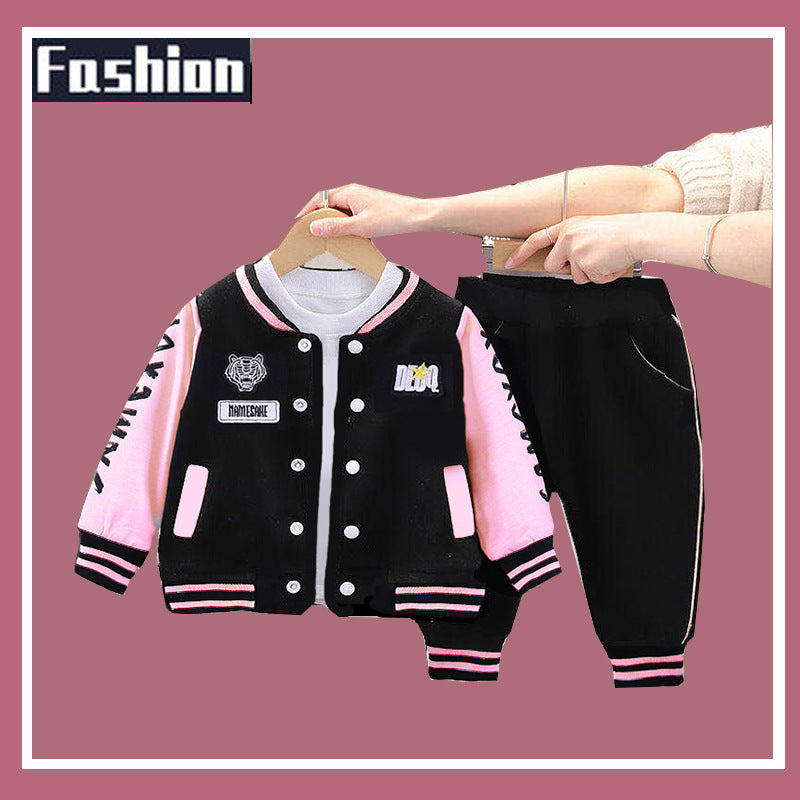 Boys' baseball jacket set