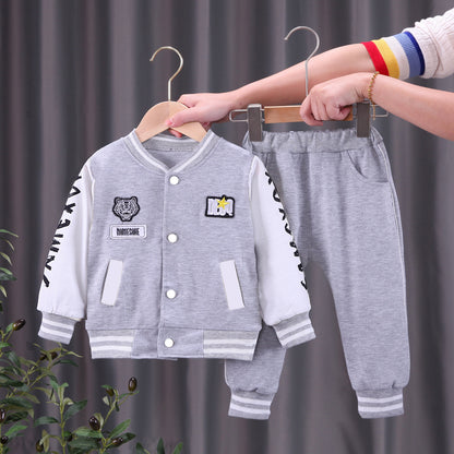 Boys' baseball jacket set