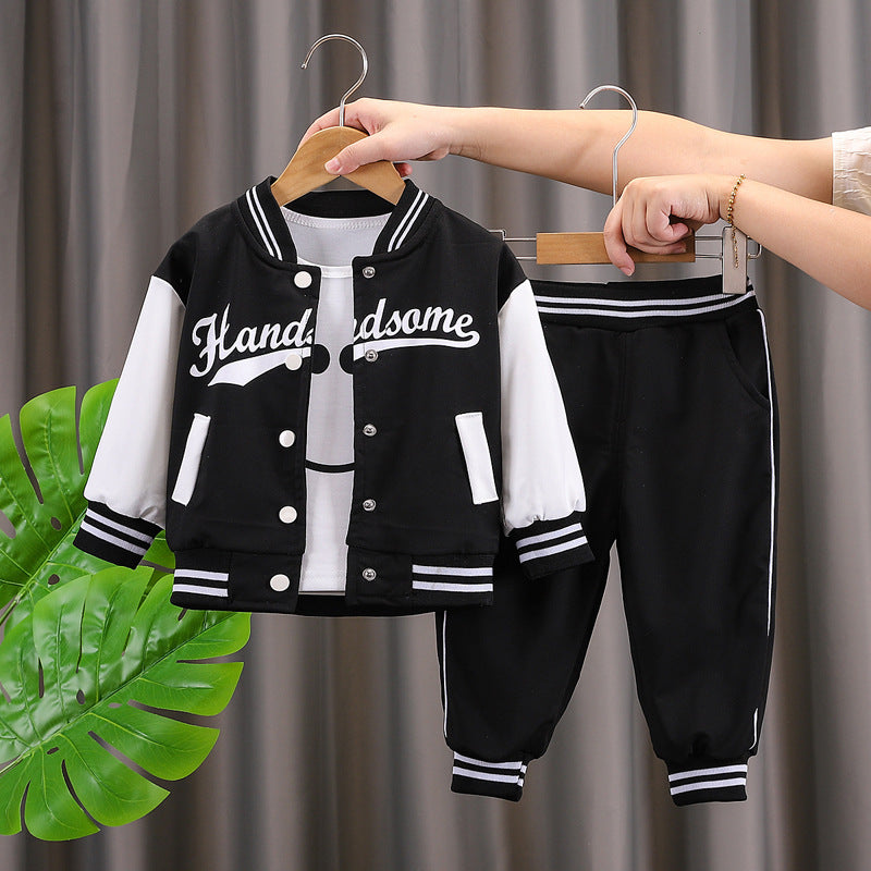 Boys' baseball jacket set