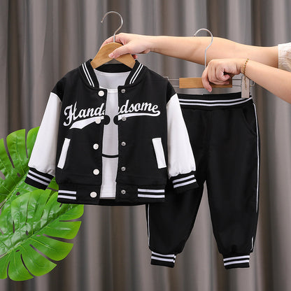 Boys' baseball jacket set
