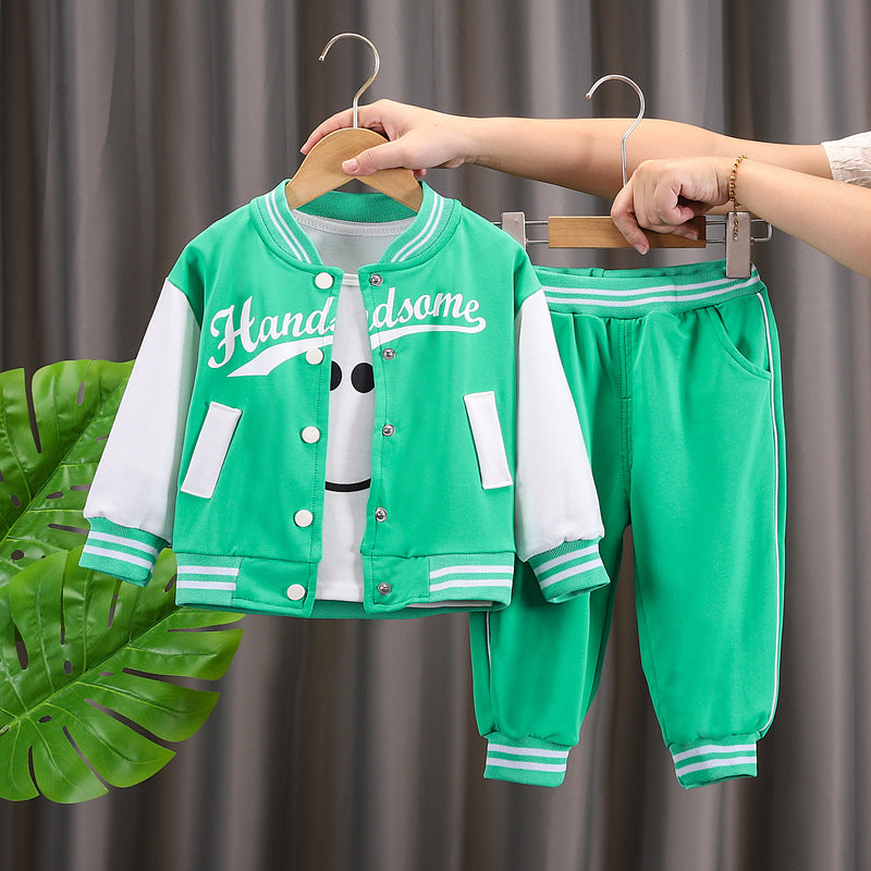 Boys' baseball jacket set