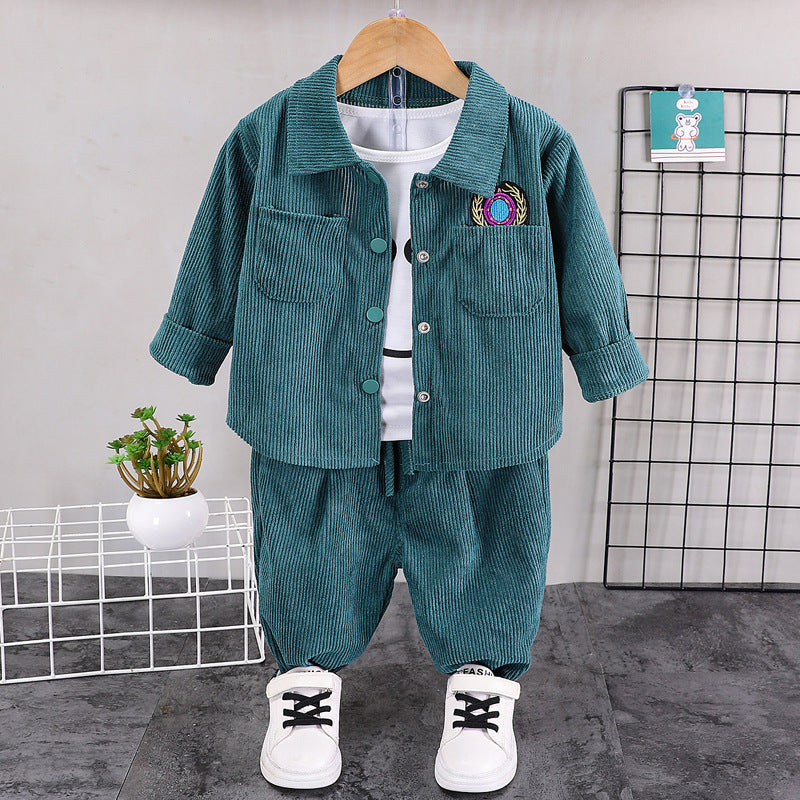 Boys' baseball jacket set
