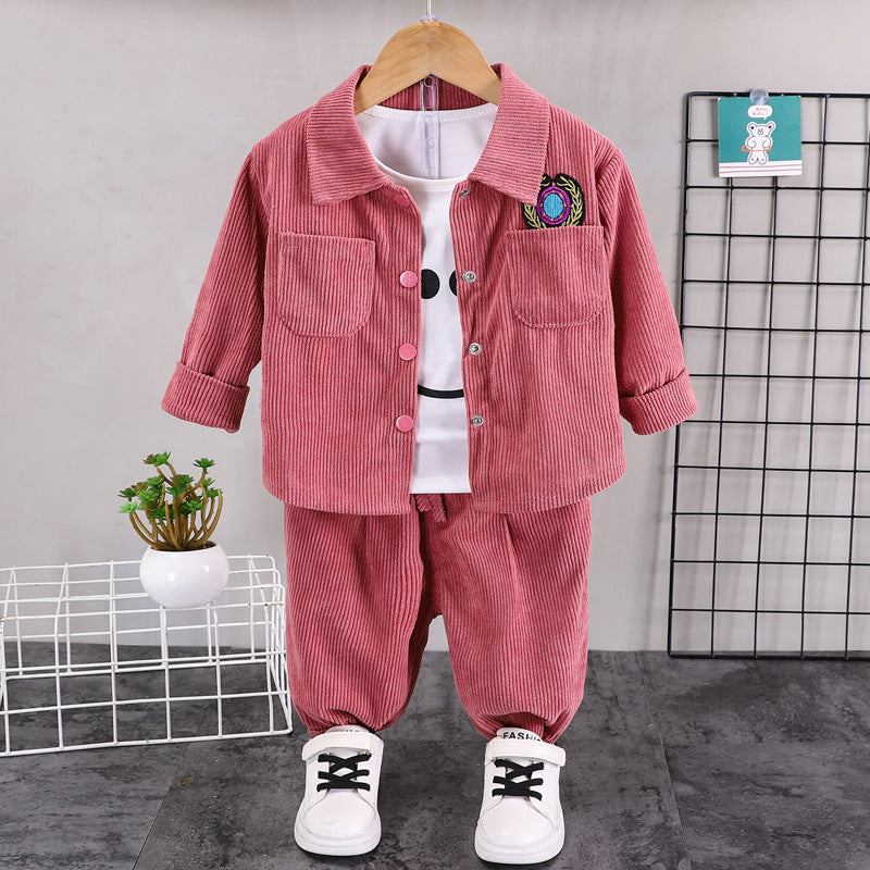 Boys' baseball jacket set