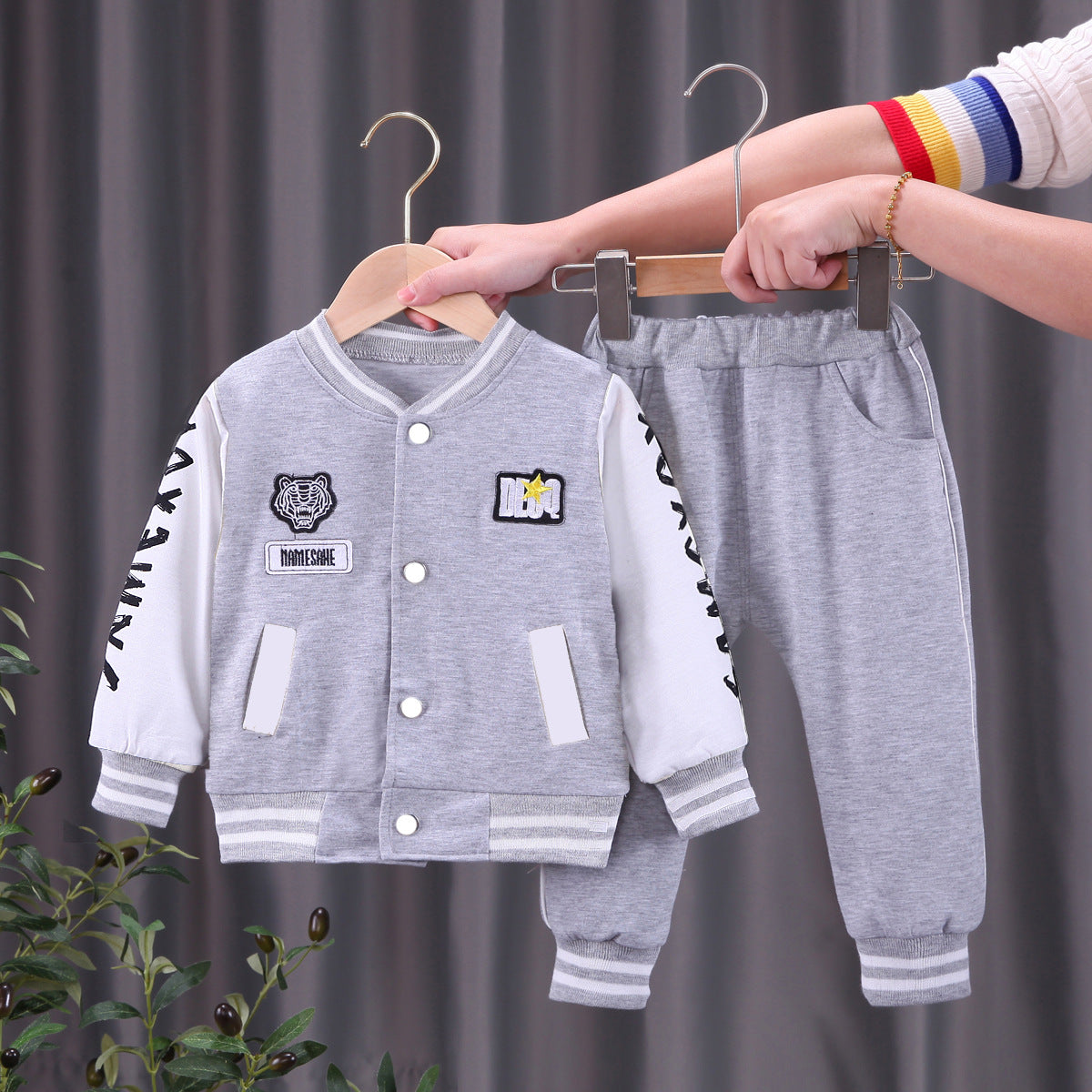 Boys' baseball jacket set