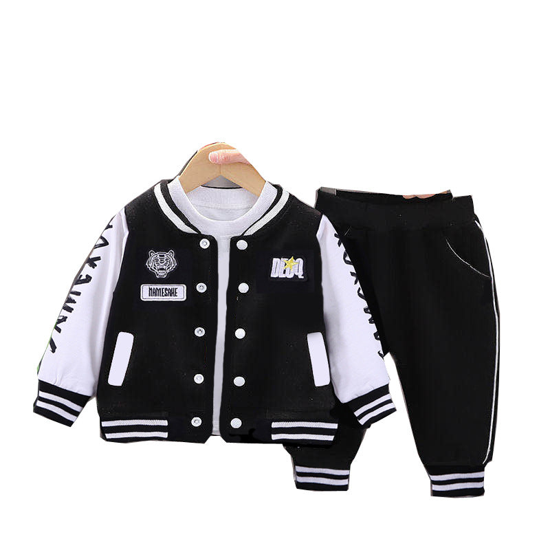 Boys' baseball jacket set