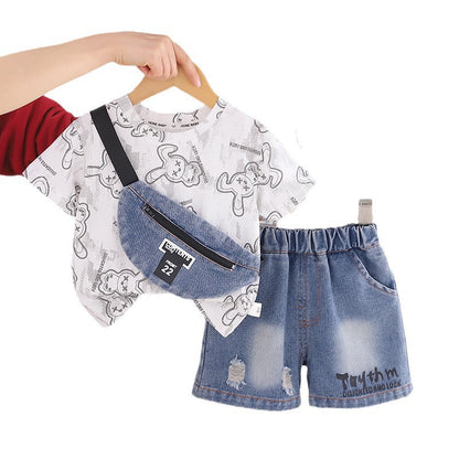 Boys Cartoon Print Shorts