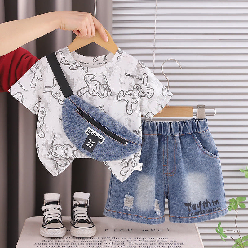 Boys Cartoon Print Shorts