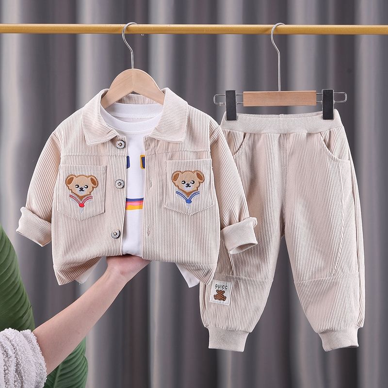 Boys Corduroy Three-Piece Set