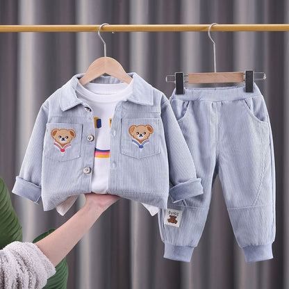 Boys Corduroy Three-Piece Set