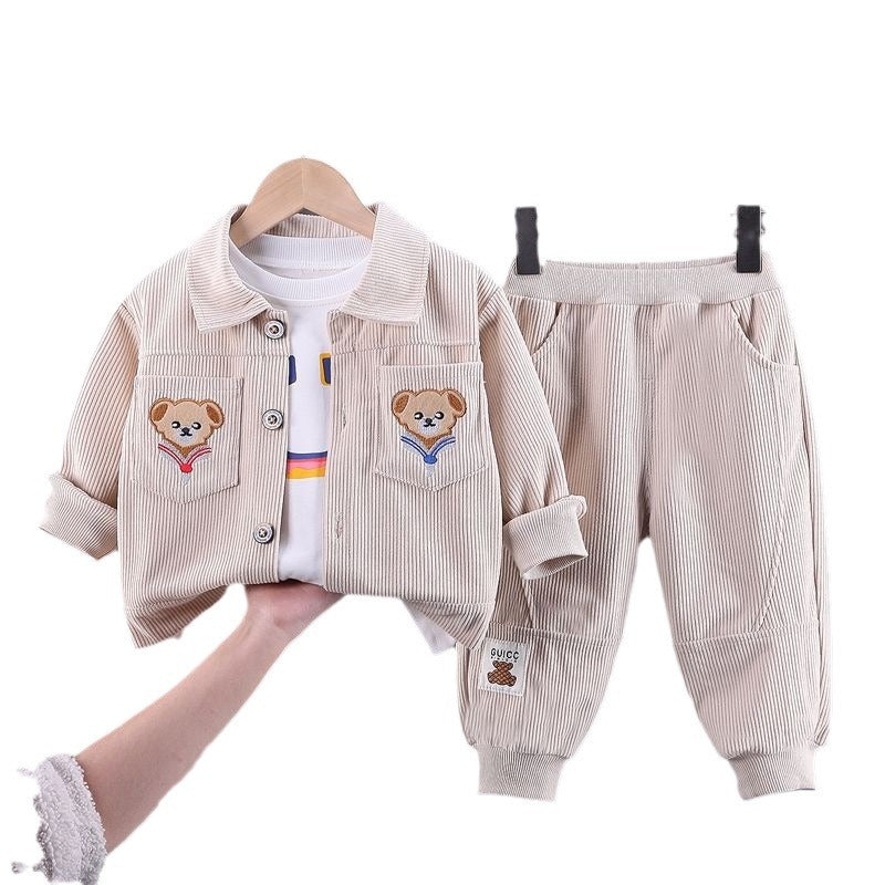 Boys Corduroy Three-Piece Set