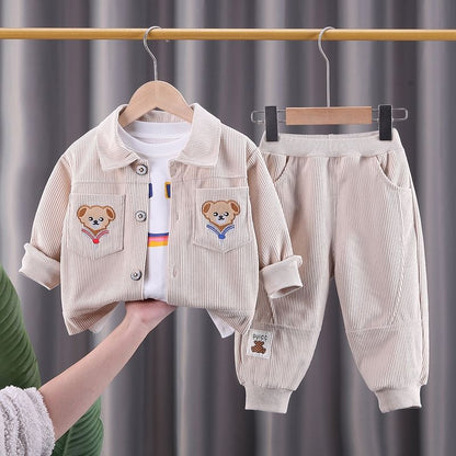 Boys Corduroy Three-Piece Set