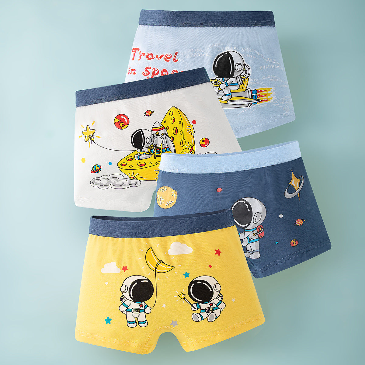 Boys Cotton Boxer Shorts Seamless Underwear