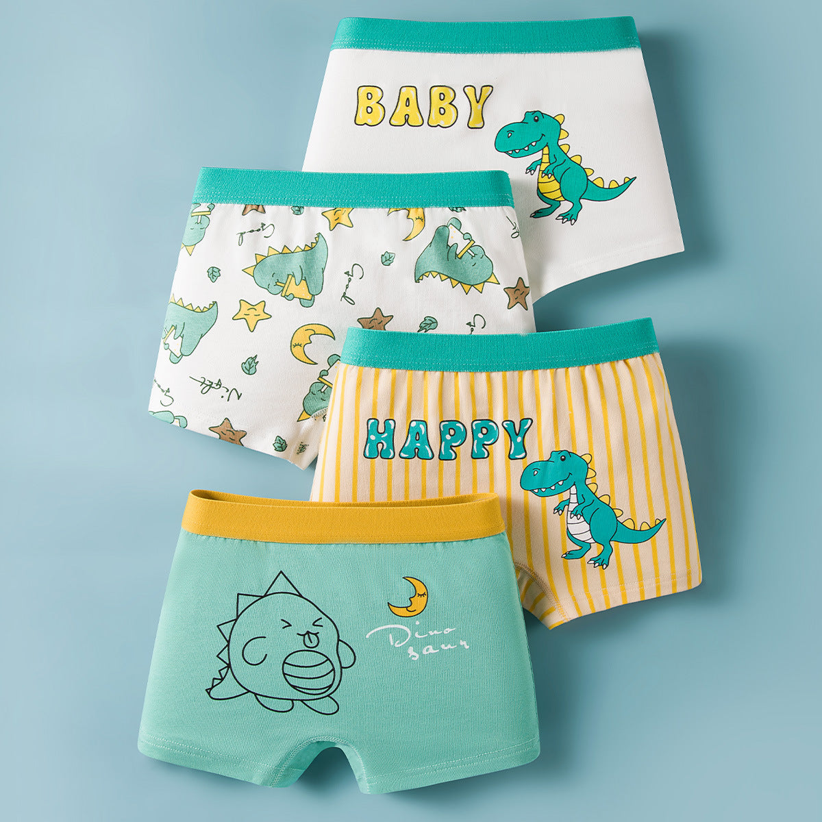 Boys Cotton Boxer Shorts Seamless Underwear