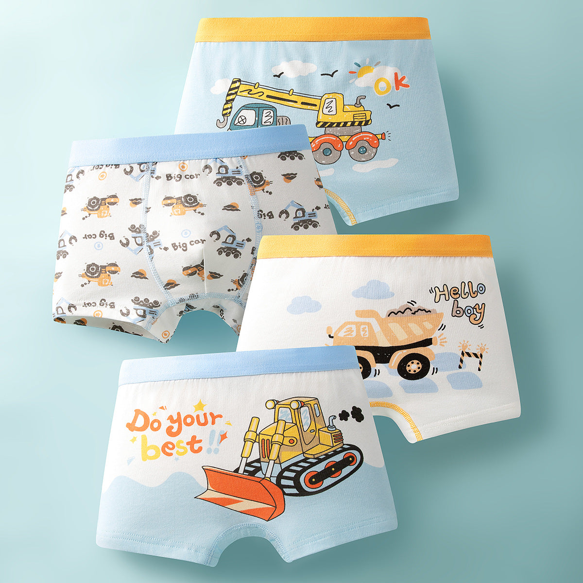 Boys Cotton Boxer Shorts Seamless Underwear