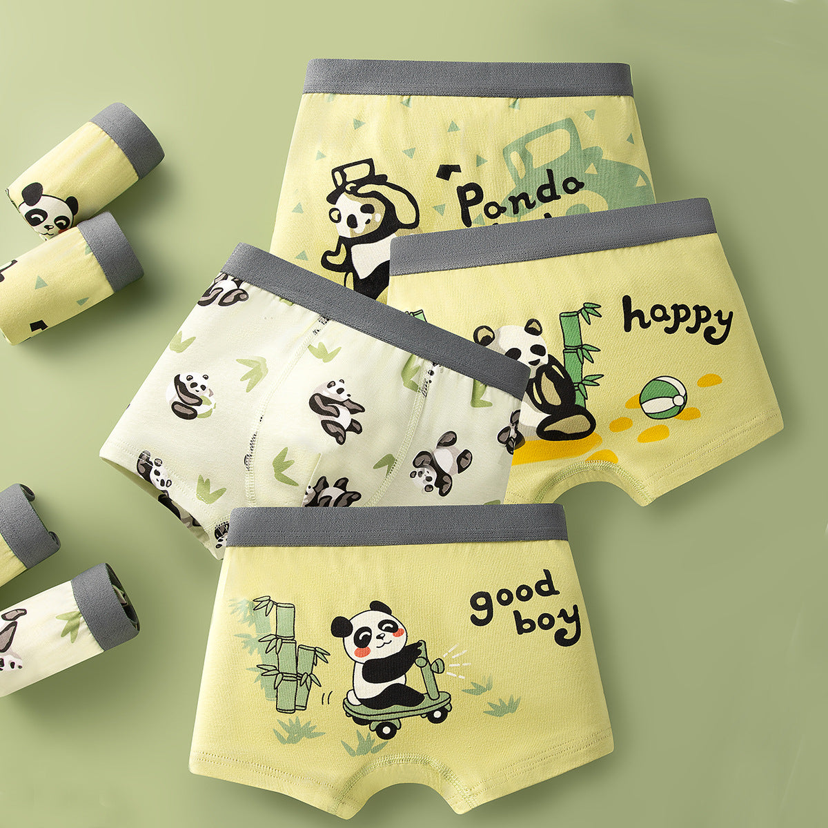 Boys Cotton Boxer Shorts Seamless Underwear